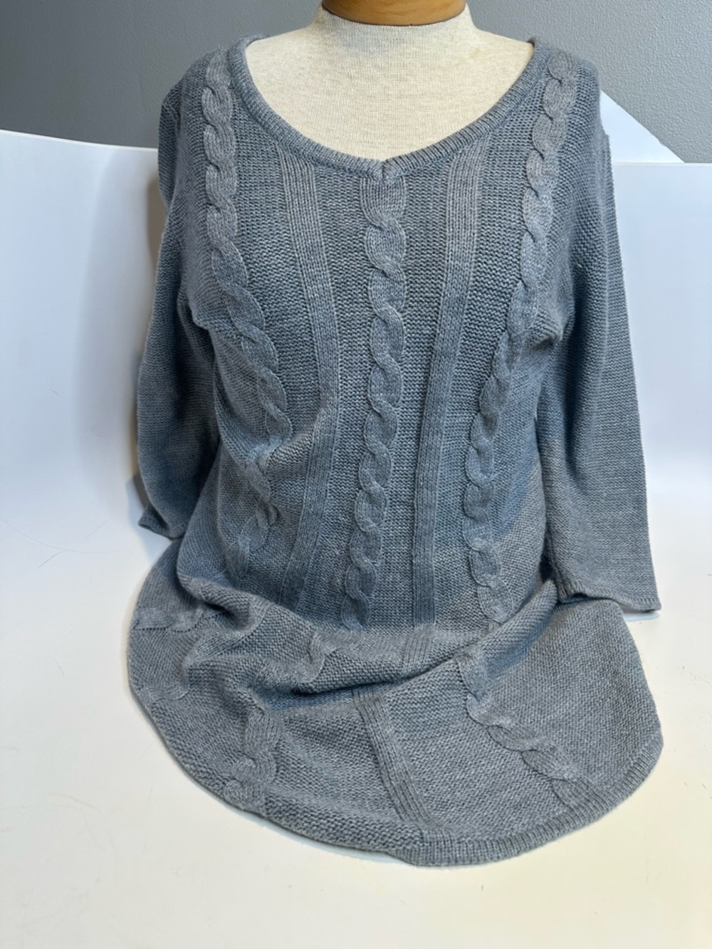 Large Gray sweater dress